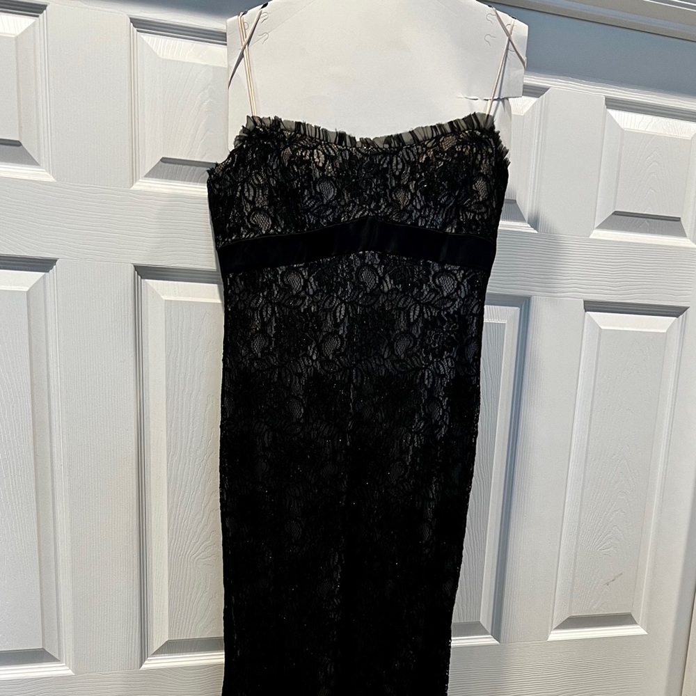 Theia Black Lace Dress